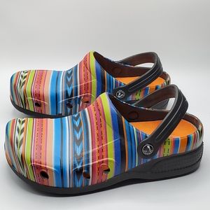 Vangelo Women's size 11 Slip Resistant Clog Ritz Multi-Color